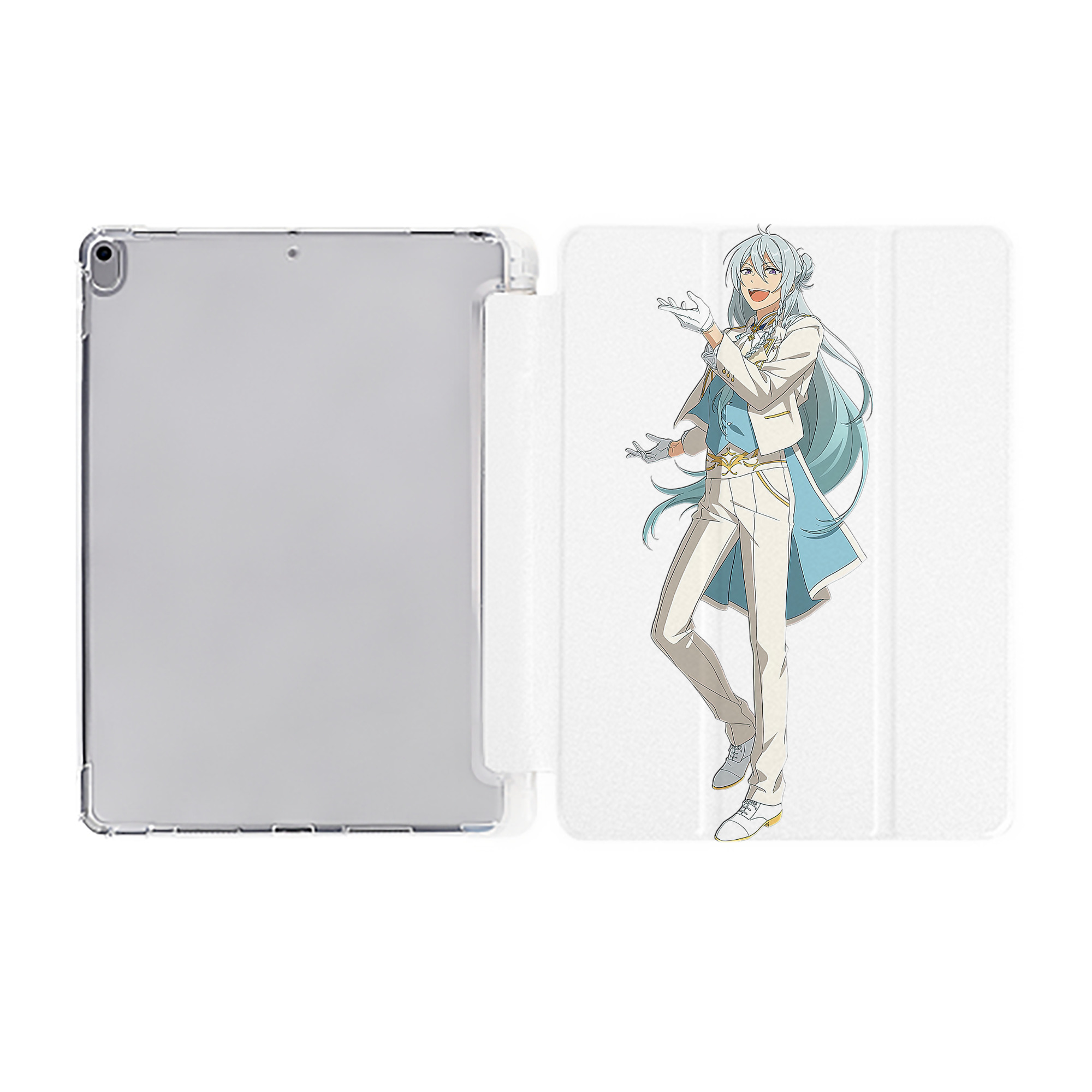 （画像用） あんさんぶるスターズ! Ensemble Stars IPad ケース ペン収納付き 三つ折りスタンド PUレザー×シリコン 対応機種9.5/10.5/10.9インチ